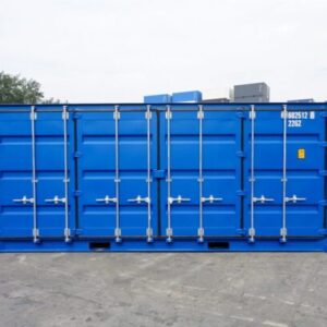 Contenedor de envío de 20′ con apertura lateral IICL6, 602 512-8 Azul