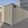 Contenedor High Cube de 40 pies con 4 puertas laterales color beige
