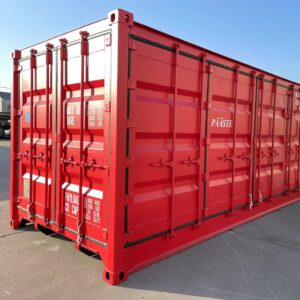 Nuevo contenedor 20′ (6 metros) | 20’OS Apertura lateral - MIIU1500380 rojo