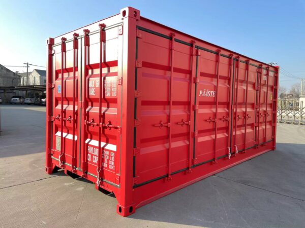 Nuevo contenedor 20′ (6 metros) | 20’OS Apertura lateral - MIIU1500380 rojo