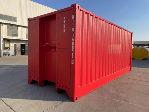 Nuevo contenedor 20′ (6 metros) | 20’OS Apertura lateral - MIIU1500380 rojo