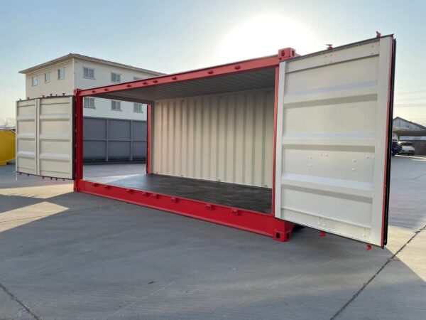 Nuevo contenedor 20′ (6 metros) | 20’OS Apertura lateral - MIIU1500380 rojo