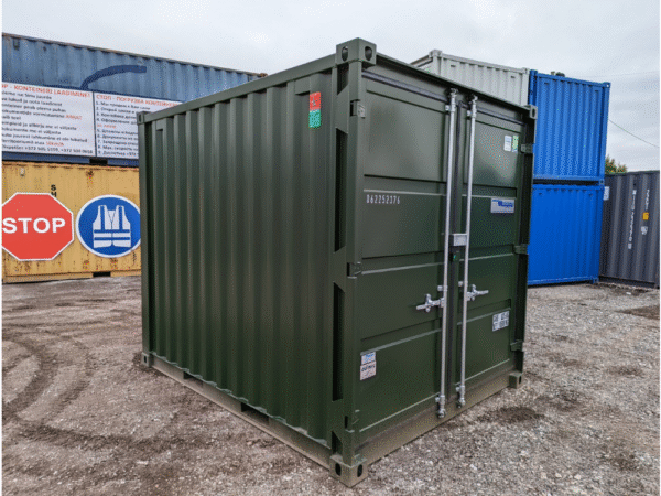 Nuevo contenedor 10′ - 3 metros - MIIU7187766 Verde oscuro RAL6007
