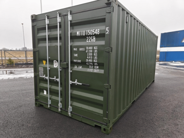 Nuevo contenedor 20′ - 6 metros - MIIU1505485 TALLIN Verde oscuro