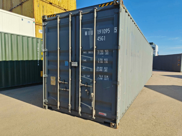 Nuevo contenedor 40′ | 12 metros Alto - MIIU1910955 - Gris oscuro