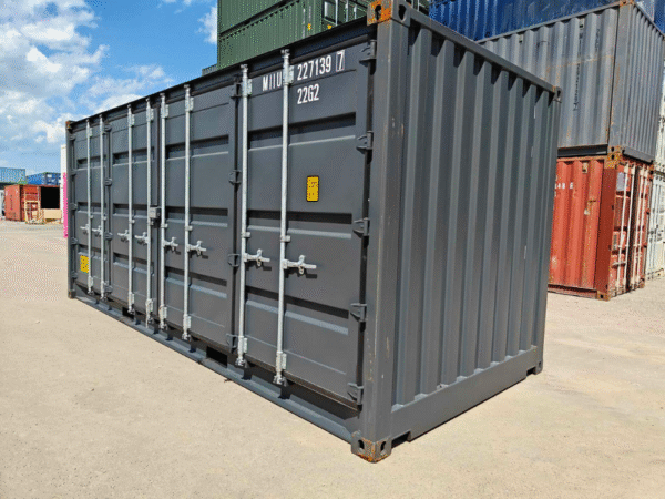 Nuevo contenedor | 20′ 6 metros Apertura lateral - MIIU2271397 Gris oscuro