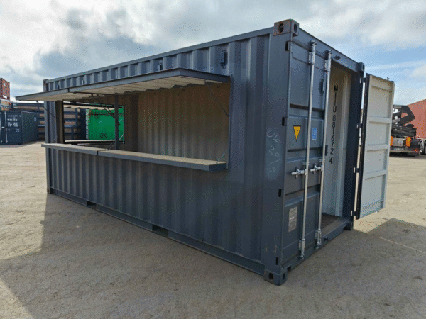 Contenedores marítimos bar 20DC MIIU88811546 gris