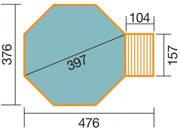 Piscina Redonda de Madera (sin incluir el equipo)